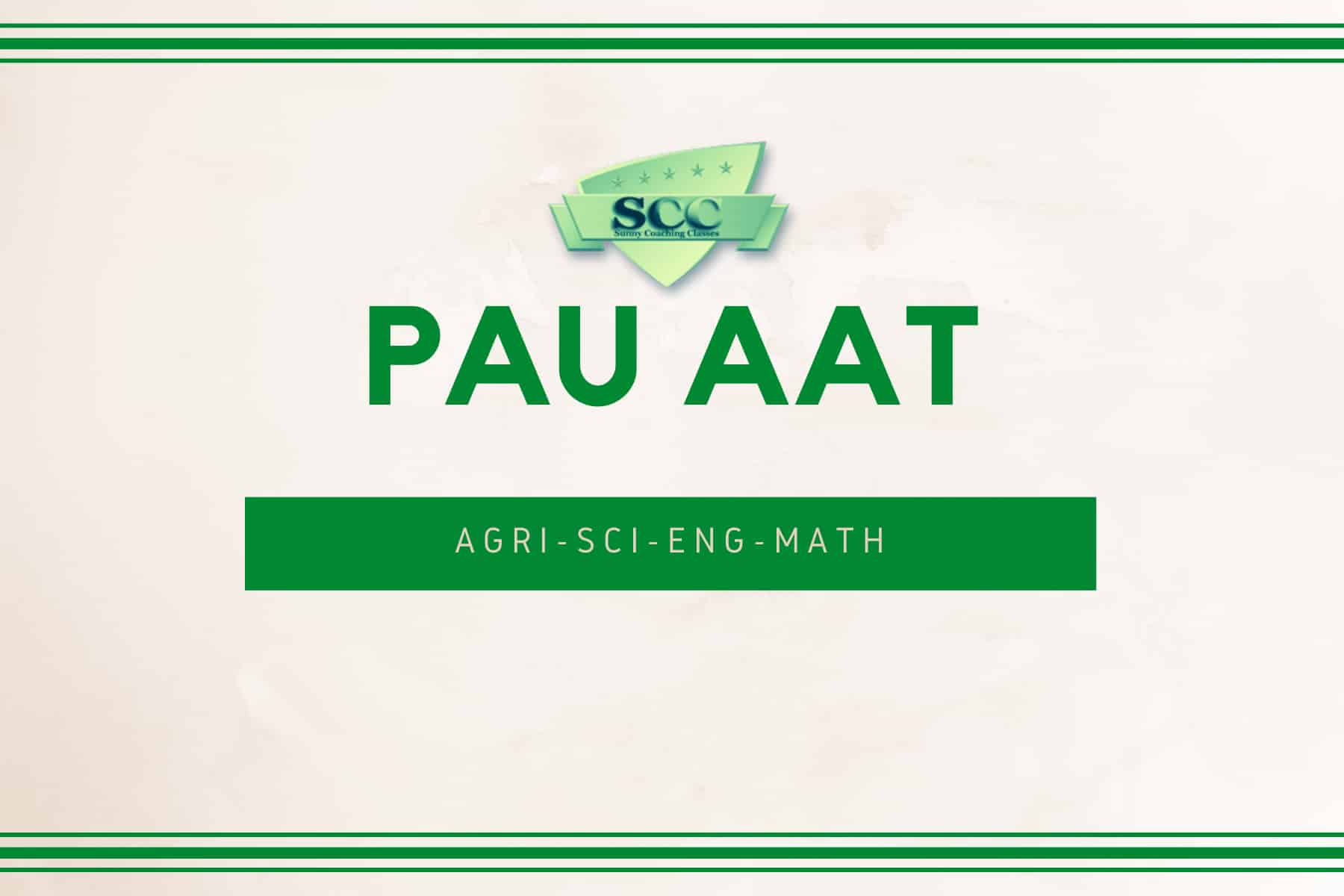 Aptitude Test For Agriculture